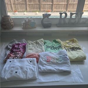PINK Victoria's Secret Graphic Tees bundle